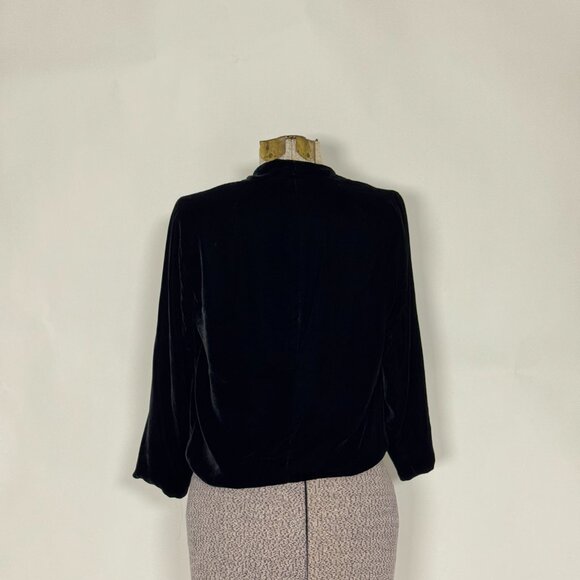 Velvet Heart Black Velvet Open-front Cardigan - Picture 5 of 6